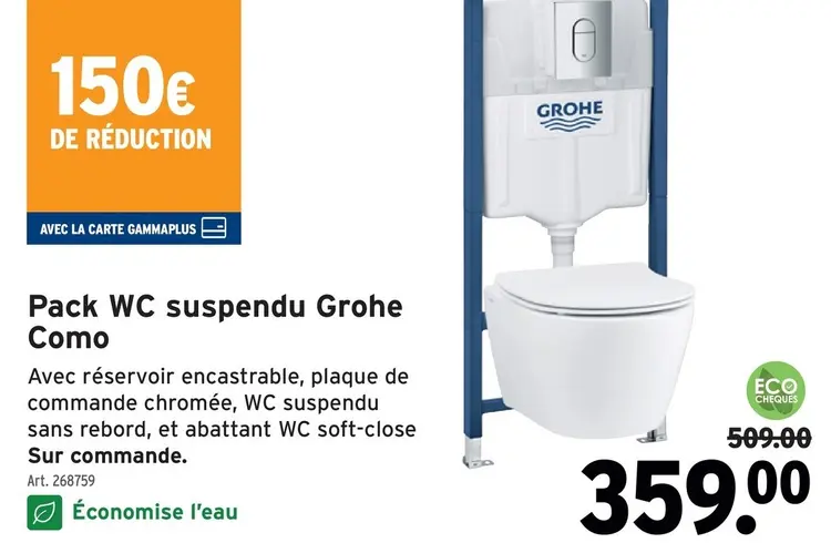 Offre: Pack WC suspendu Como