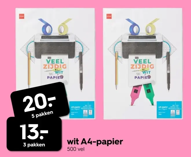 Promotie: wit A4-papier