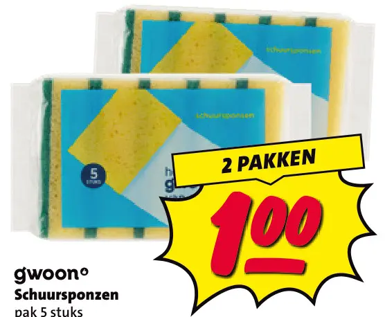Aanbieding: Schuursponzen