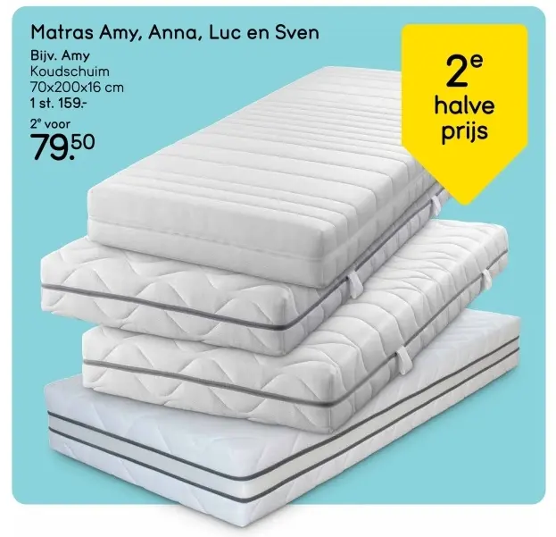 Aanbieding: Matras Amy, Anna, Luc en Sven