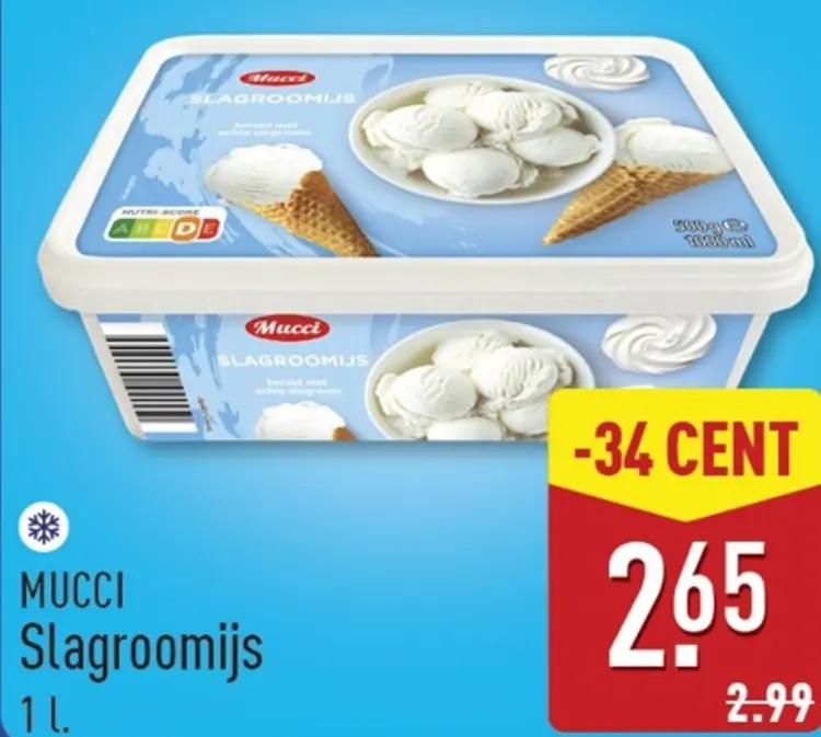Aanbieding: Slagroomijs