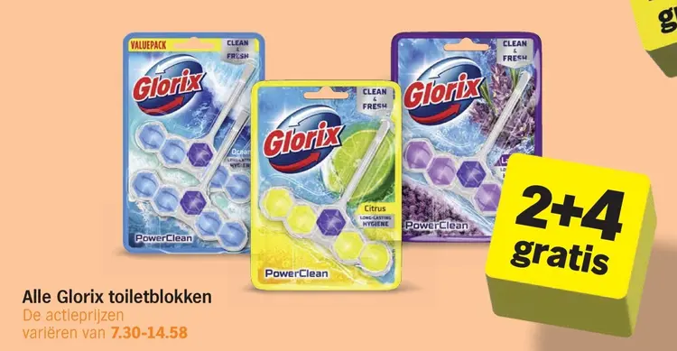 Aanbieding: Glorix toiletblokken
