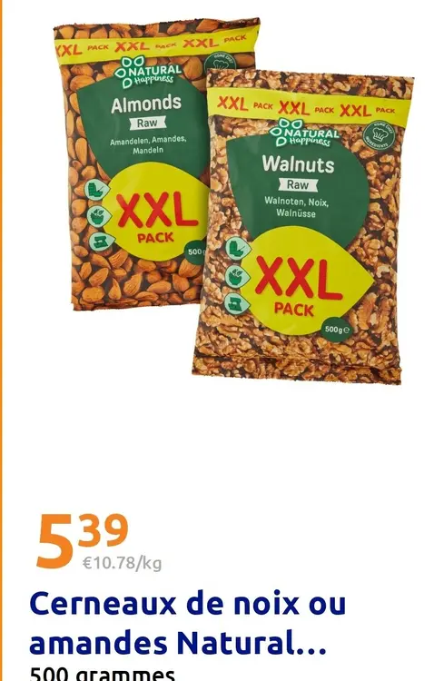 Offre: Cerneaux de noix ou amandes Natural...