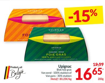 Aanbieding: Upignac Blok foie gras