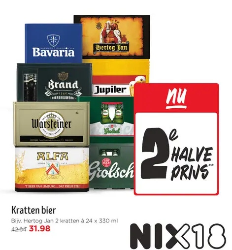 Aanbieding: Kratten bier