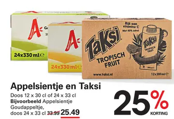 Aanbieding: Appelsientje en Taksi