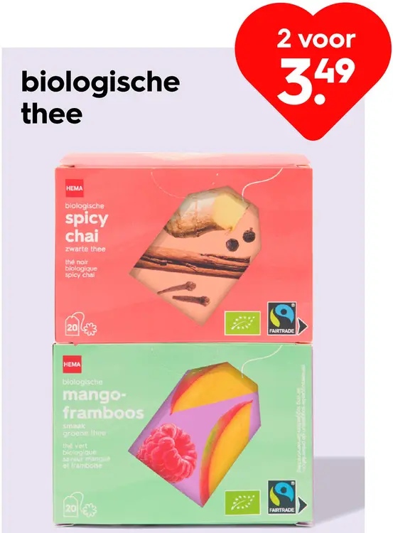 Aanbieding: Biologische thee