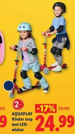 Aanbieding: Kinder step met LED-wielen