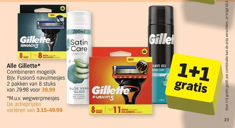 Promotie: Alle Gillette*