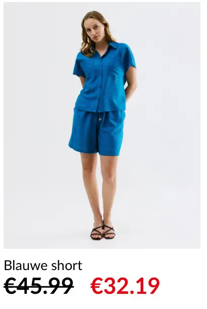 Promotie: Blauwe short