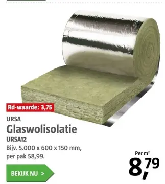 Aanbieding: Glaswolisolatie