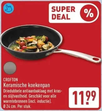 Aanbieding: Keramische koekenpan