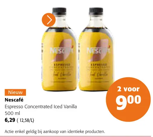 Promotie: Espresso Concentrated Iced Vanilla