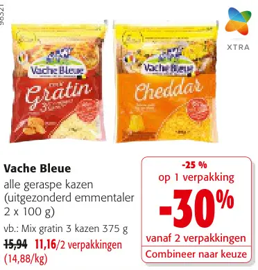 Promotie: alle geraspe kazen