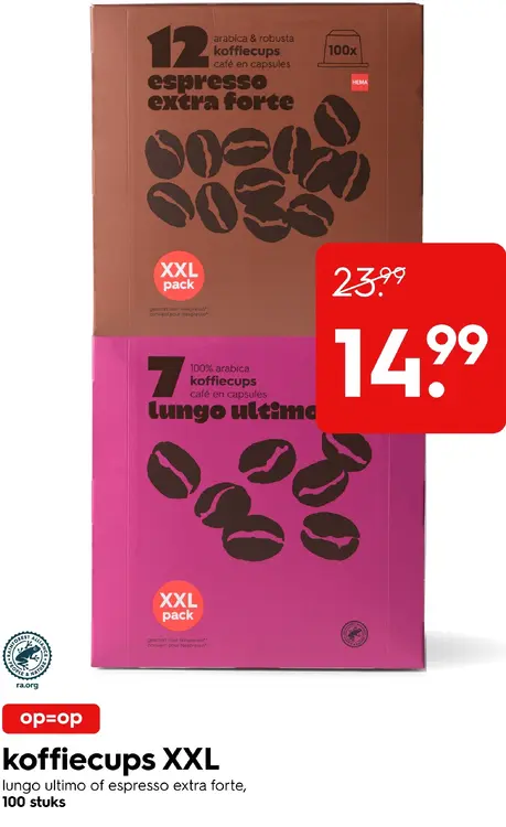 Promotie: HEMA Koffiecups XXL