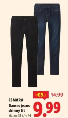 Aanbieding: Dames jeans skinny fit