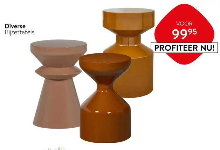 Aanbieding: Diverse Bijzettafels