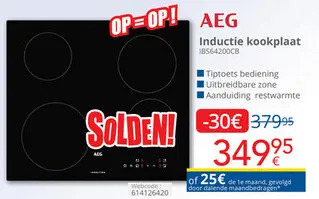 Aanbieding: AEG Inductie kookplaat