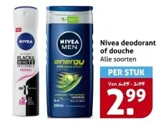 Aanbieding: Nivea deodorant of douche