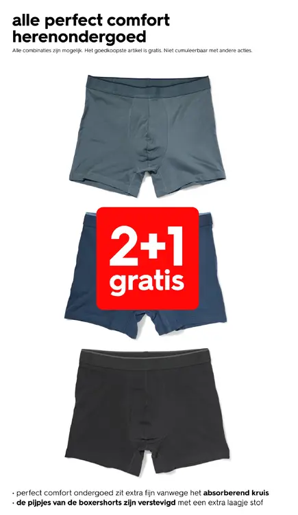 Promotie: Alle perfect comfort herenondergoed