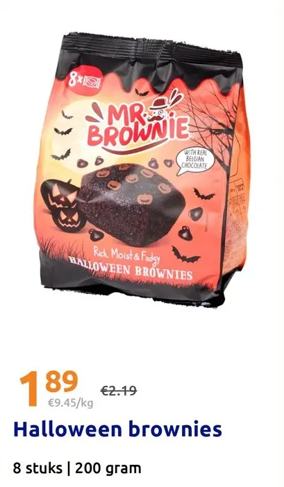 Promotie: Halloween brownies
