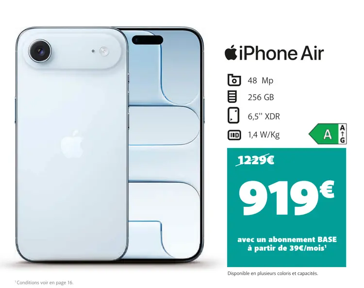 Offre: iPhone Air