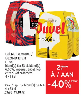 Offre: Bière blonde / blond bier