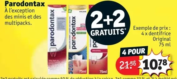 Offre: Dentifrice Original