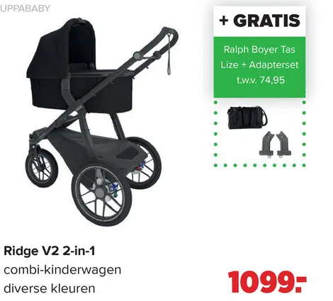 Aanbieding: Ridge V2 2-in-1 combi-kinderwagen