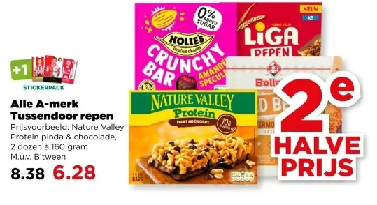 Aanbieding: Alle A-merk Tussendoor repen