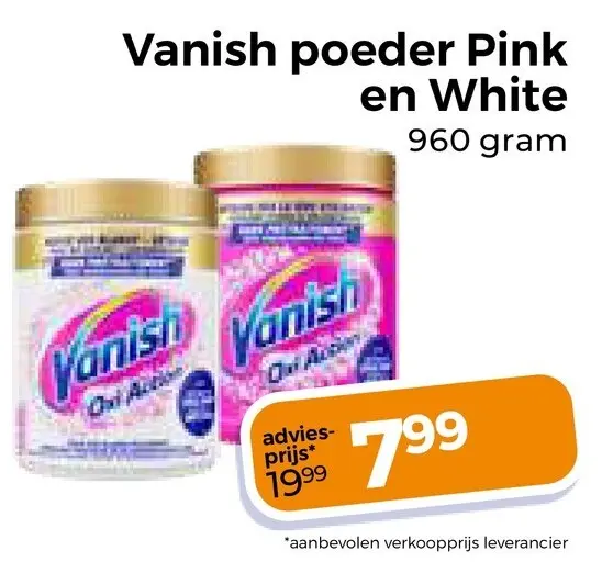 Aanbieding: Poeder Pink en White