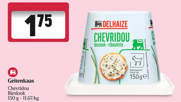 Promotie: Geitenkaas Chevridou Bieslook
