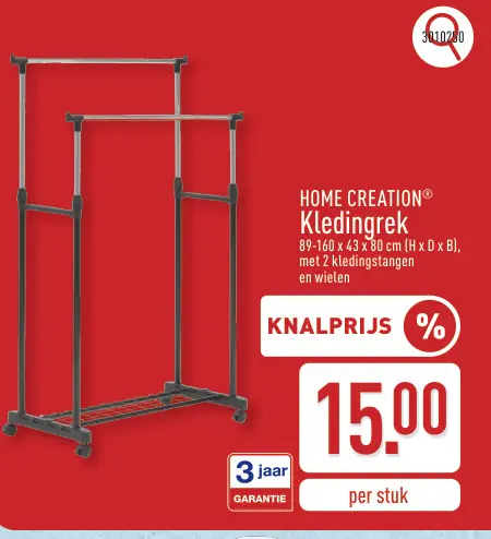Promotie: Kledingrek