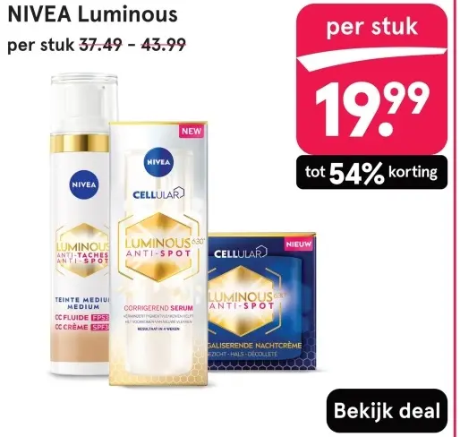 Aanbieding: NIVEA Luminous