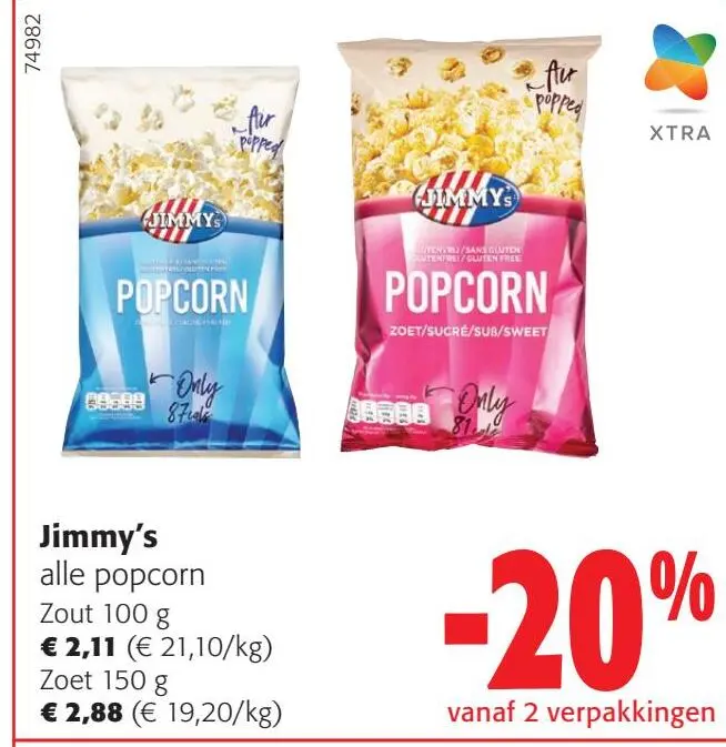Aanbieding: alle popcorn