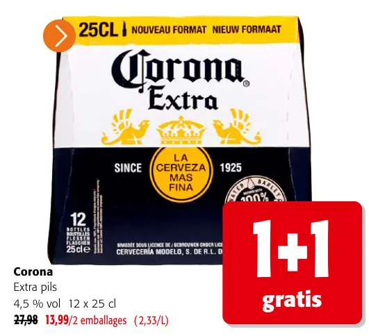 Offre: Corona Extra pils