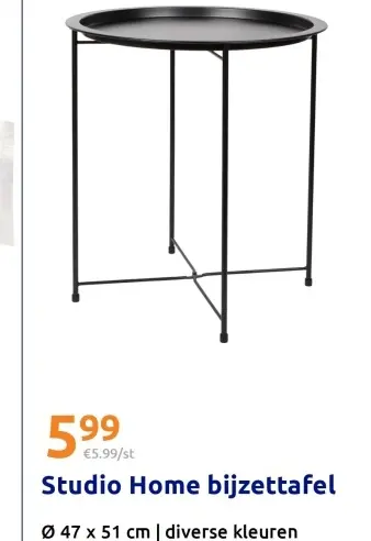 Promotie: bijzettafel