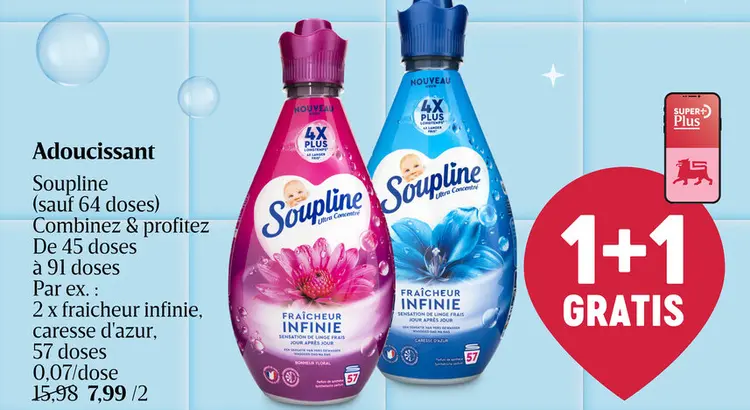 Offre: Adoucissant Soupline