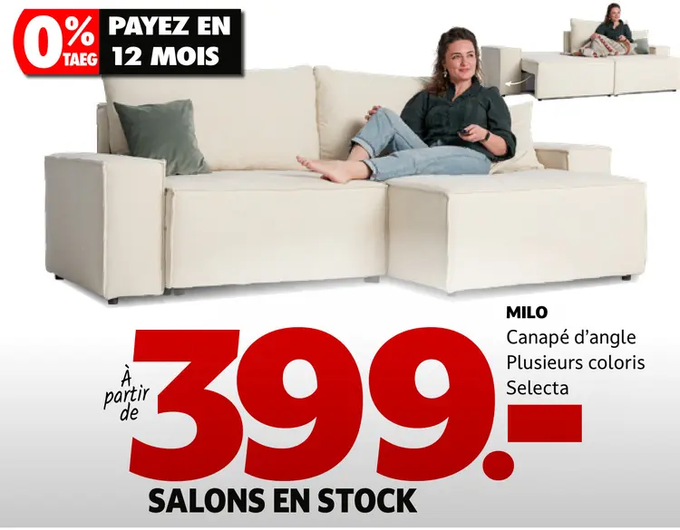 Offre: Milo Canapé d'angle