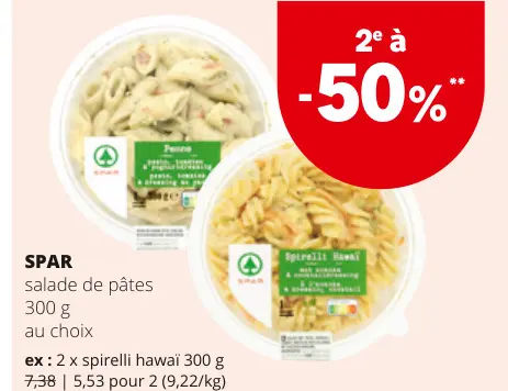 Offre: Salade de pâtes