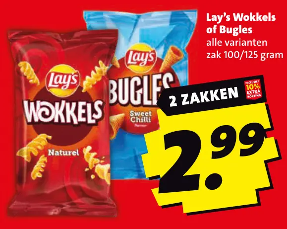 Aanbieding: Wokkels of Bugles