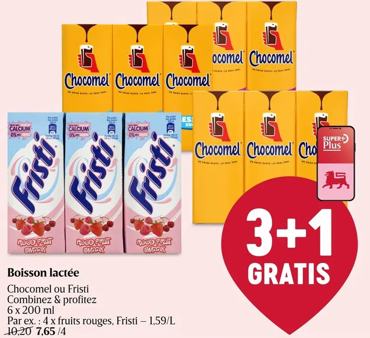Offre: Boisson lactée