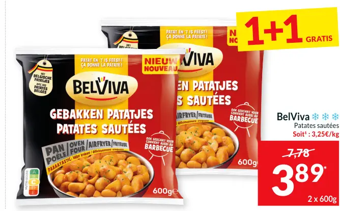 Offre: Gebakken Patatjes / Patates Sautées