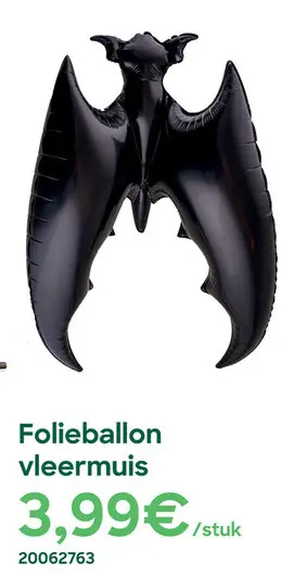 Aanbieding: Folieballon vleermuis