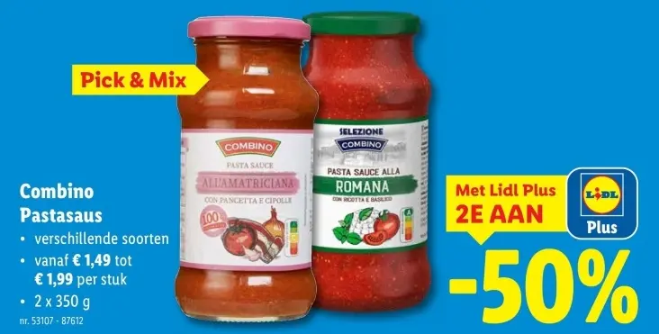 Aanbieding: Pastasaus