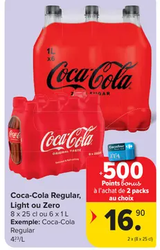 Offre: Coca-Cola Regular, Light ou Zero