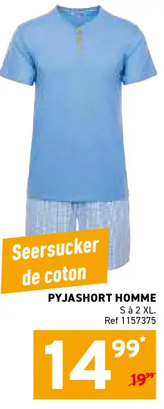 Offre: Pyjashort homme