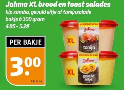 Aanbieding: XL brood en toast salades