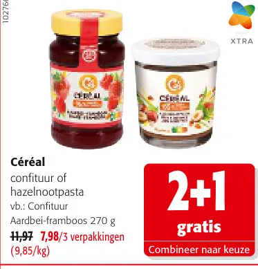 Promotie: confituur of hazelnootpasta vb.: Confituur Aa