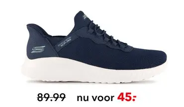 Aanbieding: Skechers Slip-ins: Bobs Sport Squad dames sneakers blauw